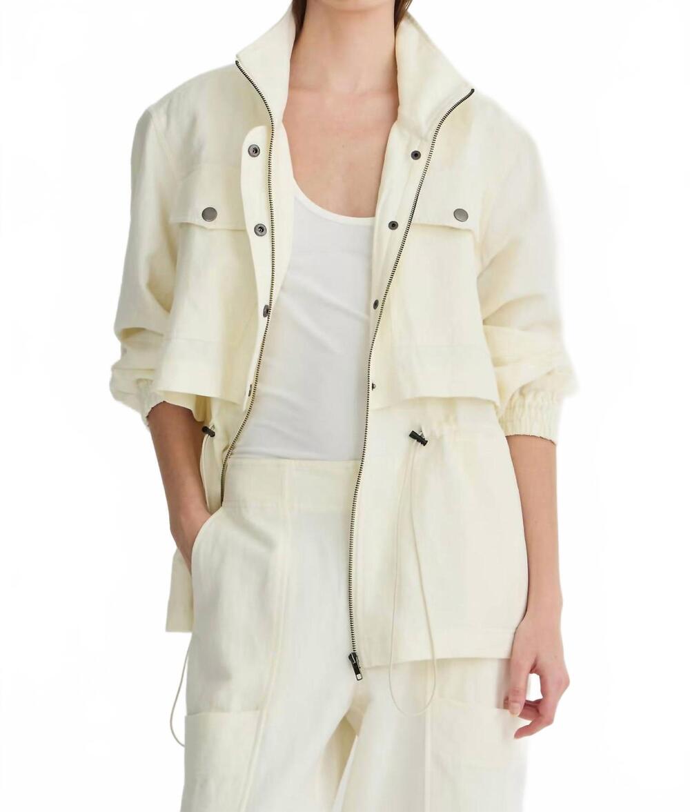 NEW APIECE APART long selva jacket in cream